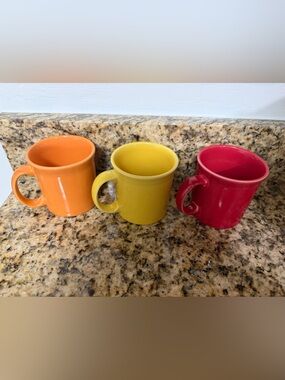 Fiesta fiestaware mugs - set of 3